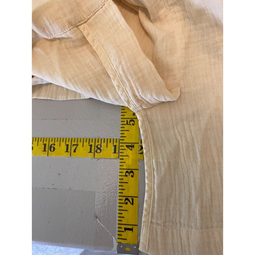 NWT Nordstrom Caslon Beige Cotton Blazer Lightweight Textured Jacket Medium - Picture 12 of 12